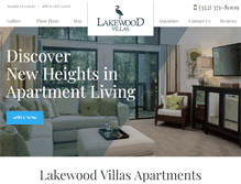 Tablet Screenshot of lakewoodvillas.com